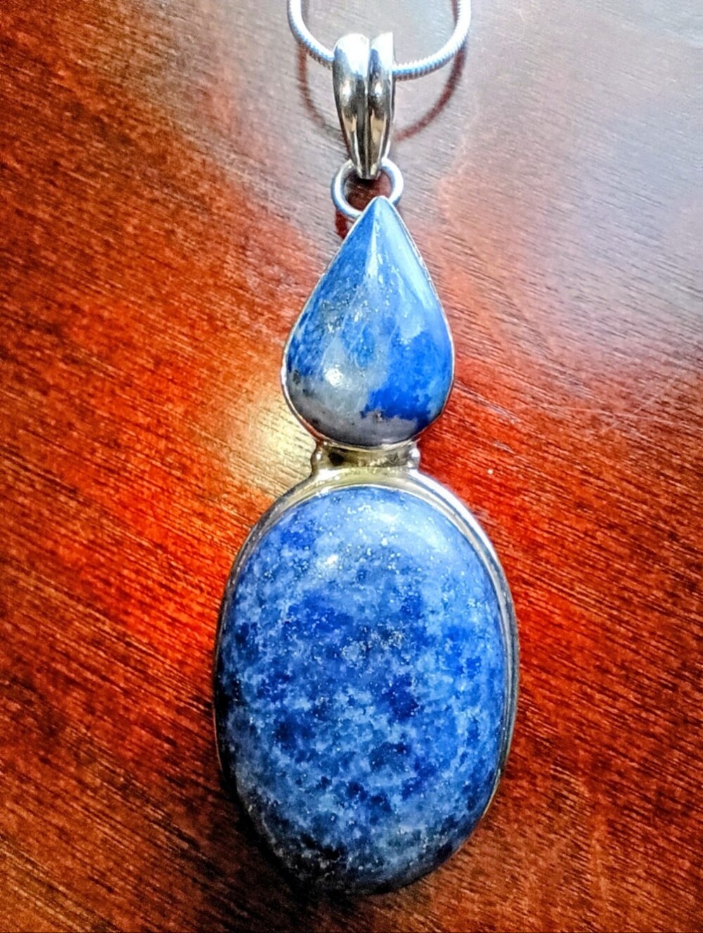 Lapis Lazuli Stone Pendant Necklace